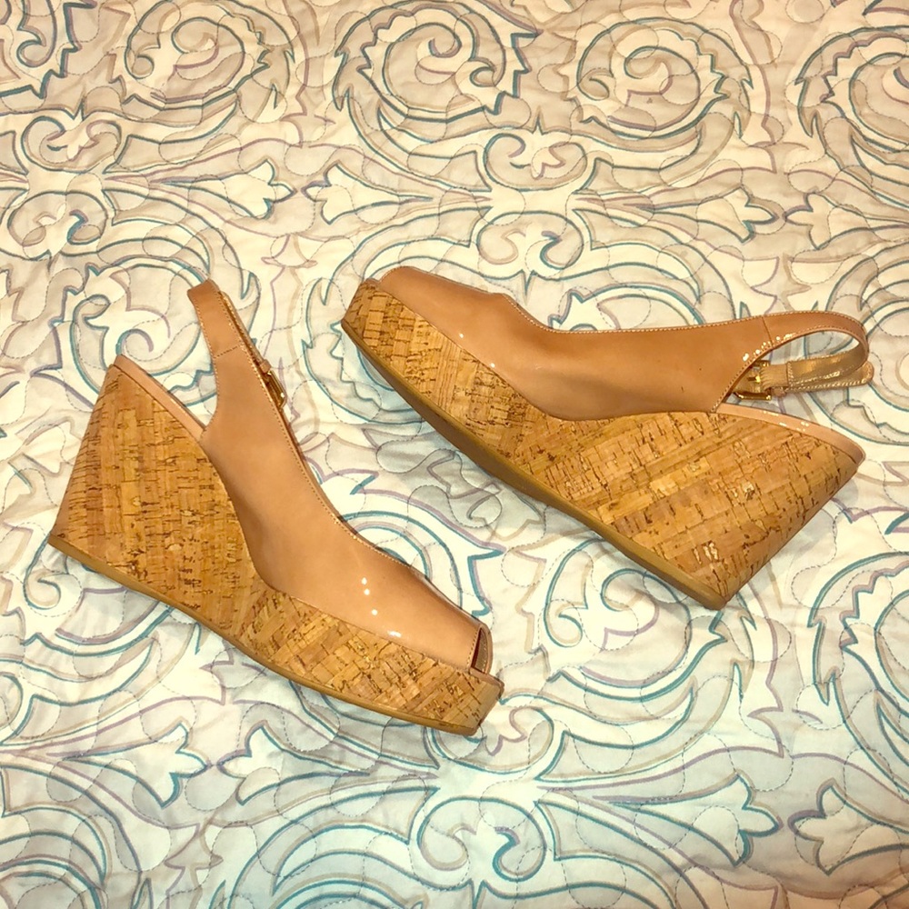 Women’s Jean Peep Toe Wedge Sandals